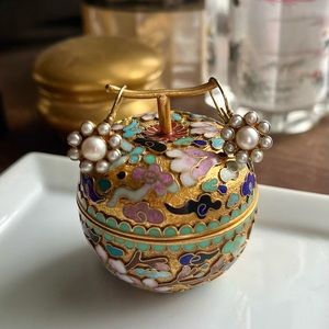 Gold Vermeil Pearl Cluster Drop Earrings